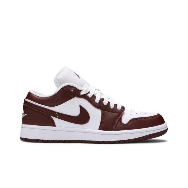 Air Jordan 1 Alacsony Fehér Bordeaux Női Cipő