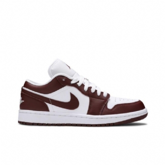 Air Jordan 1 Alacsony Fehér Bordeaux Női Cipő