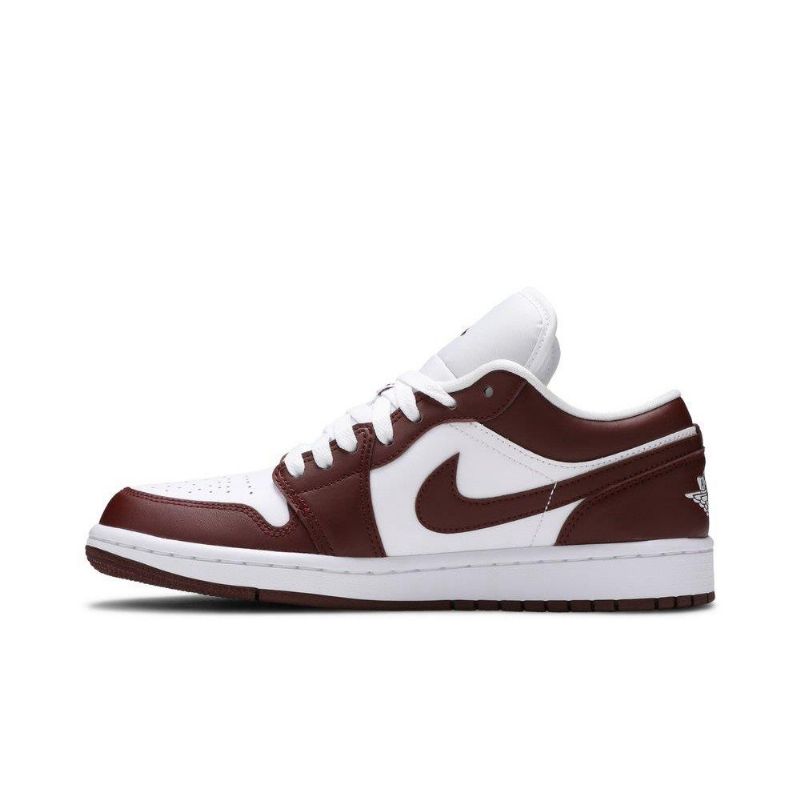 Air Jordan 1 Alacsony Fehér Bordeaux Női Cipő