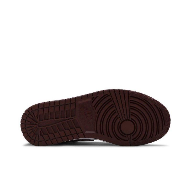 Air Jordan 1 Alacsony Fehér Bordeaux Női Cipő