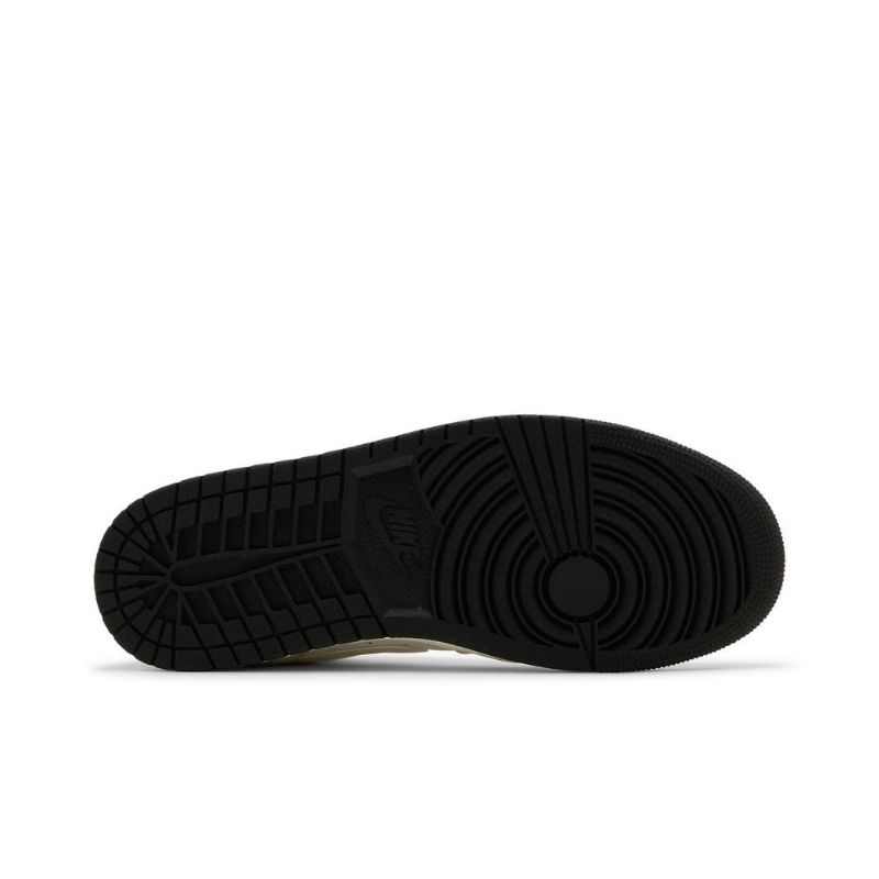 Air Jordan 1 Alacsony Fehér Fekete Férfi Cipő