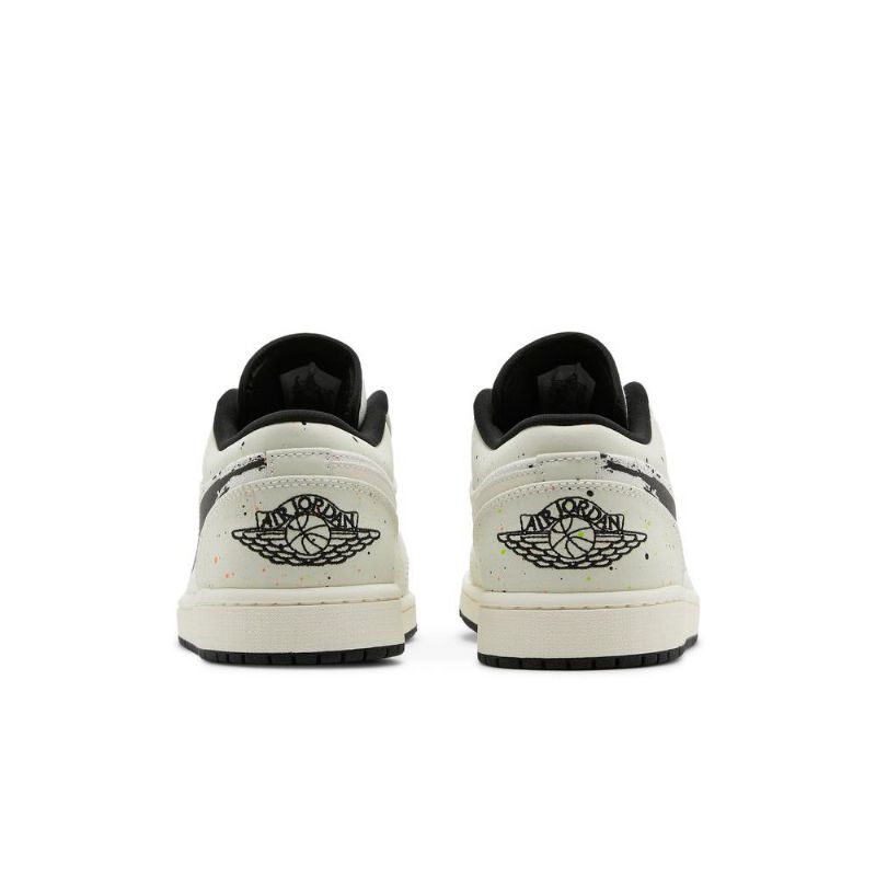 Air Jordan 1 Alacsony Fehér Fekete Férfi Cipő
