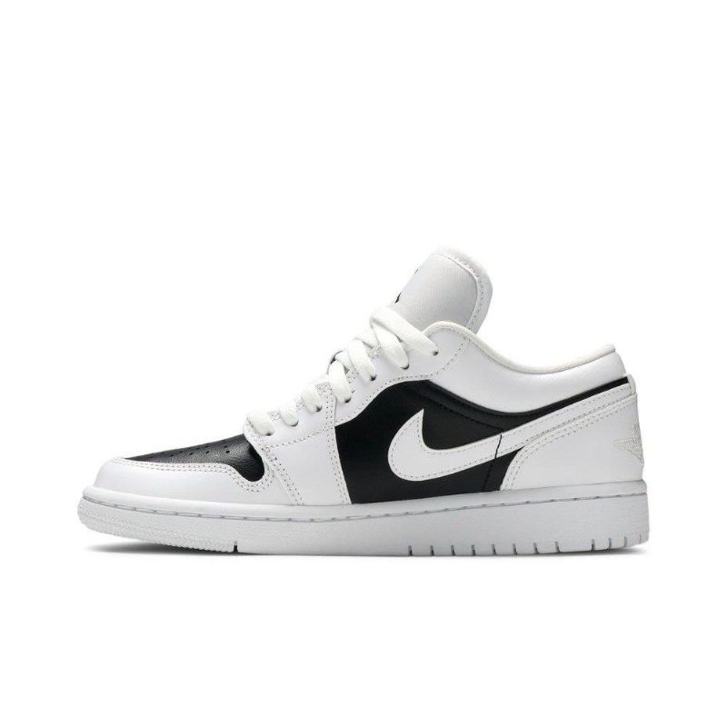 Air Jordan 1 Alacsony Fehér Fekete Női Cipő