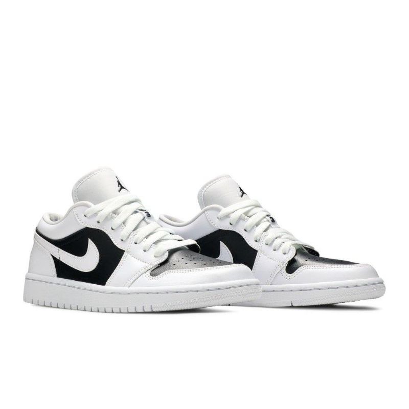 Air Jordan 1 Alacsony Fehér Fekete Női Cipő