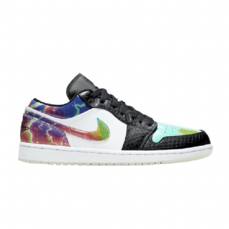 Air Jordan 1 Alacsony Fehér Fekete Többszínű Férfi Cipő