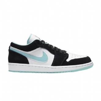 Air Jordan 1 Alacsony Fehér Fekete Zöld Férfi Cipő