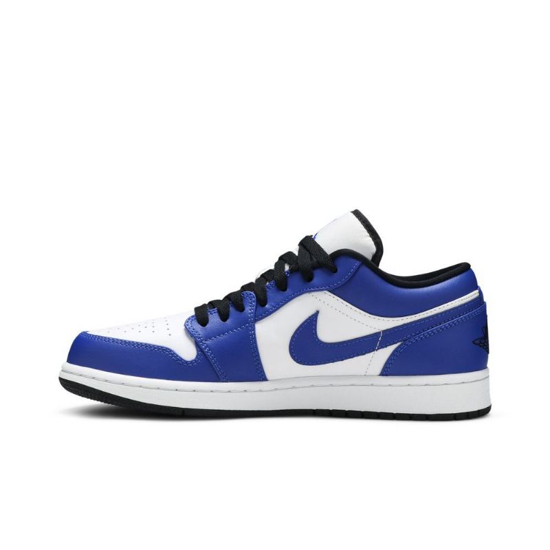 Air Jordan 1 Alacsony Fehér Kék Fekete Férfi Cipő