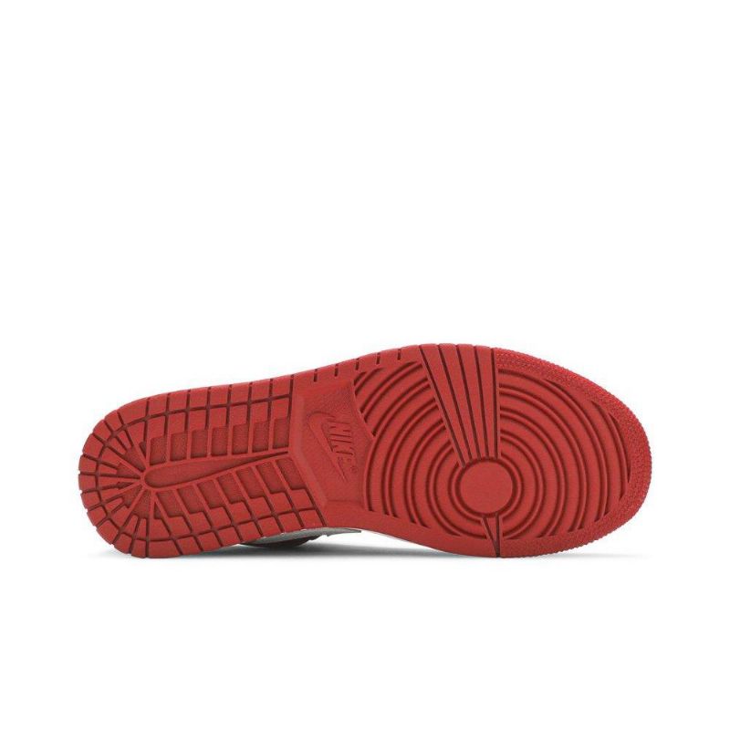 Air Jordan 1 Alacsony Fehér Piros Fekete Női Cipő