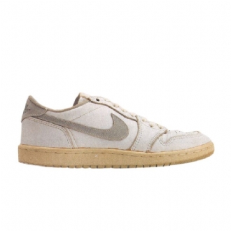 Air Jordan 1 Alacsony Fehér Szürke Férfi Cipő