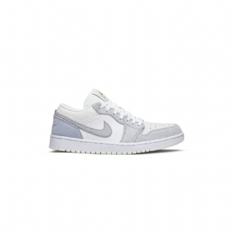 Air Jordan 1 Alacsony Fehér Szürke Férfi Cipő