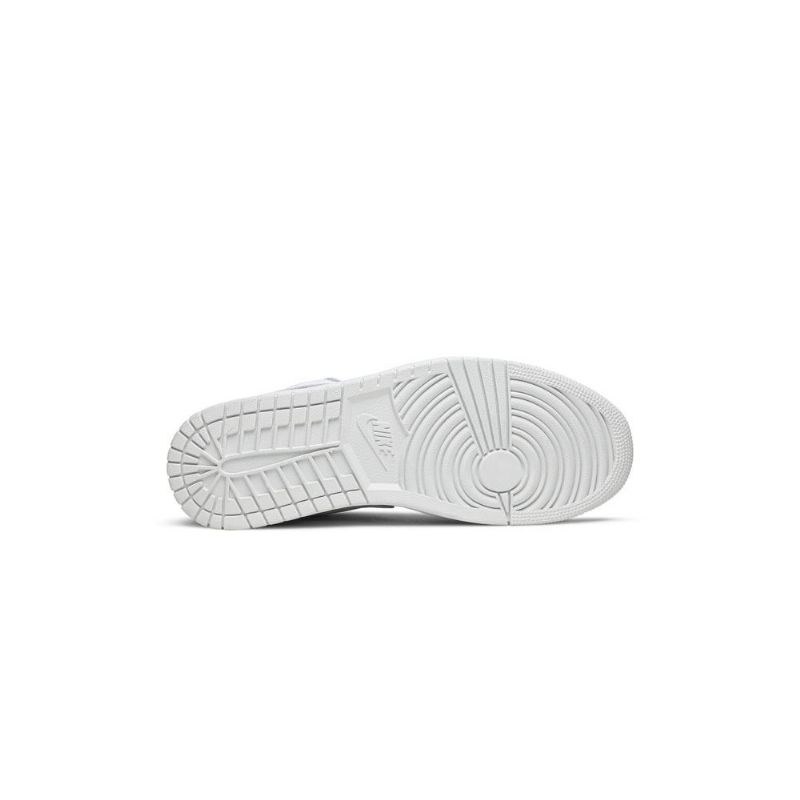 Air Jordan 1 Alacsony Fehér Szürke Férfi Cipő