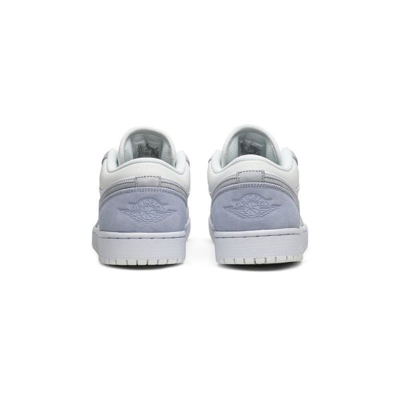 Air Jordan 1 Alacsony Fehér Szürke Férfi Cipő