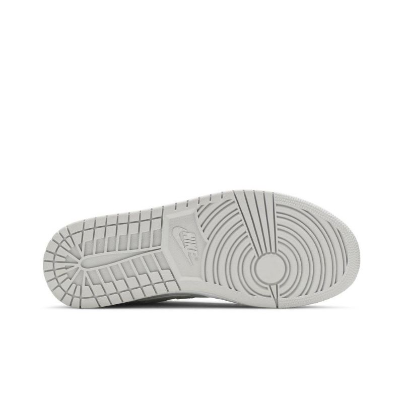 Air Jordan 1 Alacsony Fehér Szürke Férfi Cipő