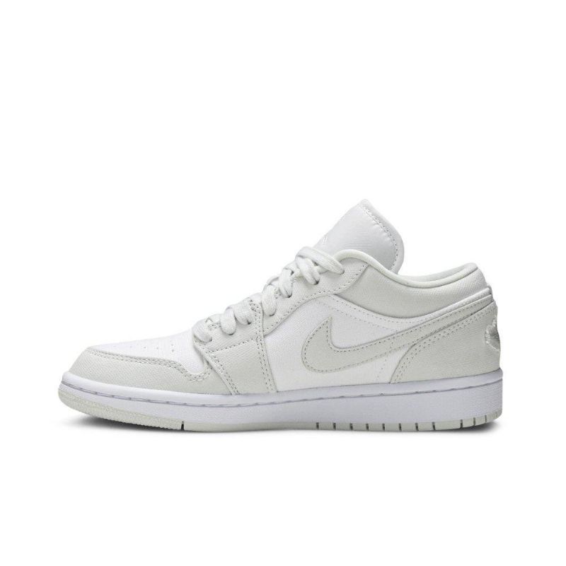 Air Jordan 1 Alacsony Fehér Szürke Női Cipő