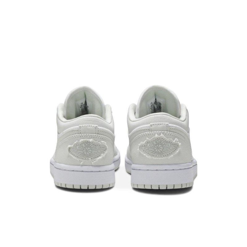 Air Jordan 1 Alacsony Fehér Szürke Női Cipő