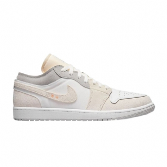 Air Jordan 1 Alacsony Fehér Szürke Rózsaszín Férfi Cipő