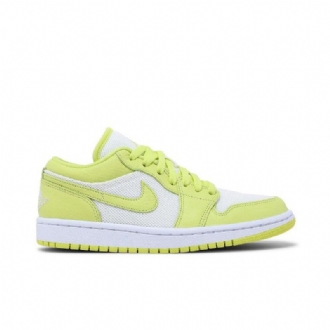 Air Jordan 1 Alacsony Fehér Zöld Női Cipő