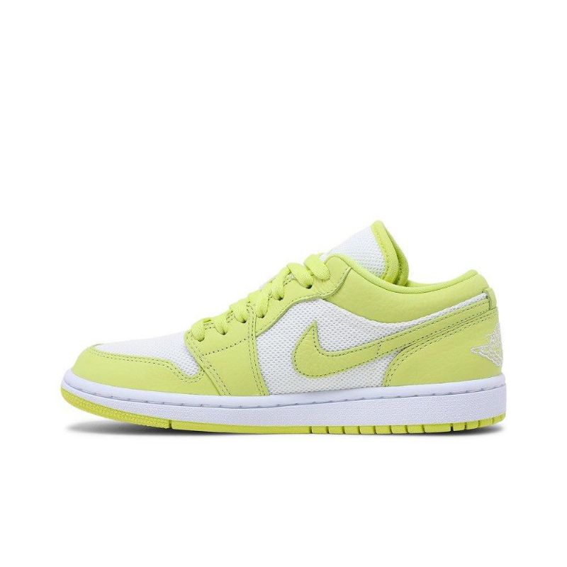 Air Jordan 1 Alacsony Fehér Zöld Női Cipő