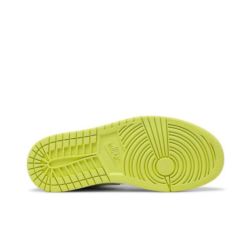 Air Jordan 1 Alacsony Fehér Zöld Női Cipő