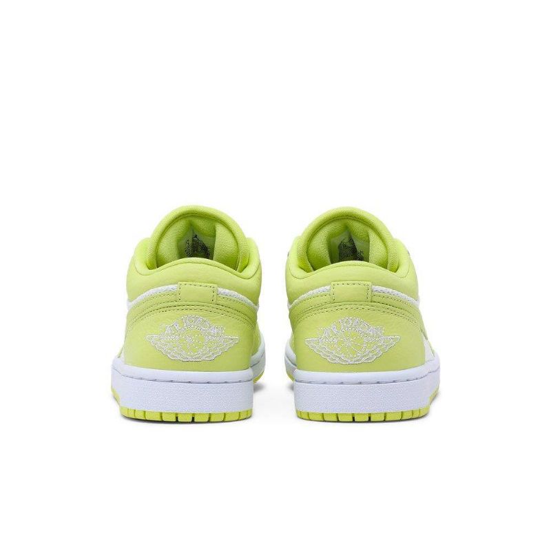 Air Jordan 1 Alacsony Fehér Zöld Női Cipő
