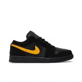 Air Jordan 1 Alacsony Fekete Arany Színű Férfi Cipő