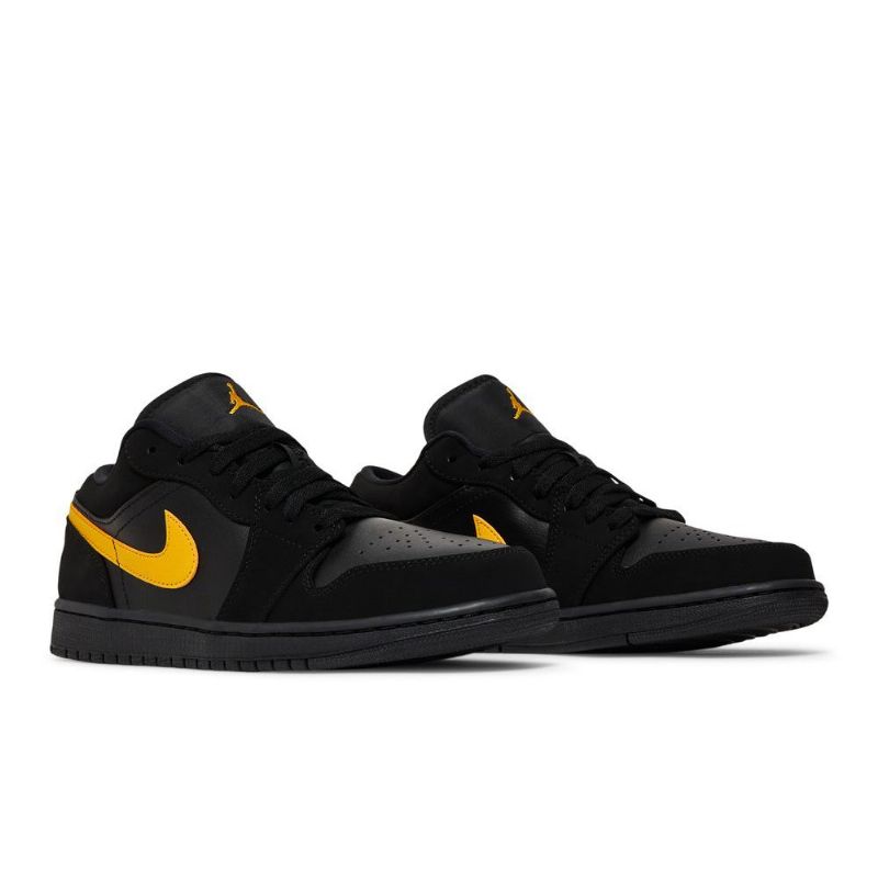Air Jordan 1 Alacsony Fekete Arany Színű Férfi Cipő
