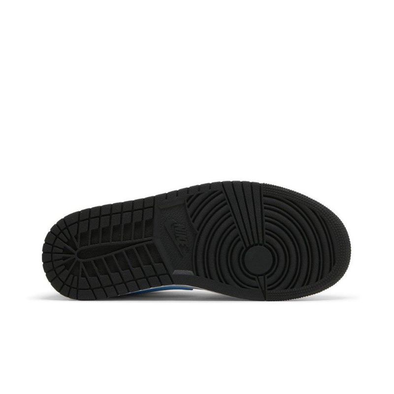 Air Jordan 1 Alacsony Fekete Fehér Kék Női Cipő