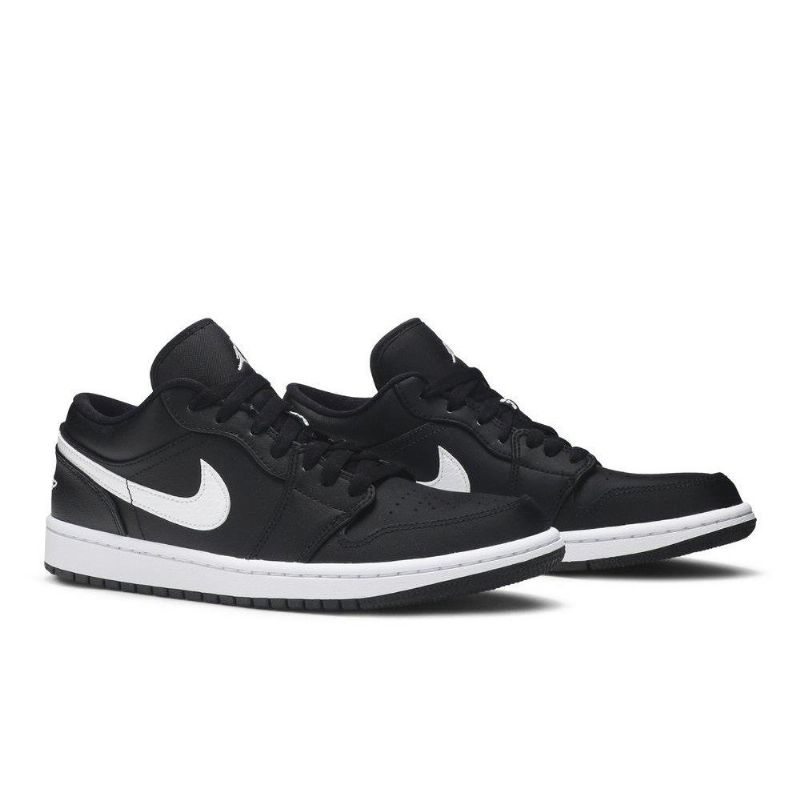 Air Jordan 1 Alacsony Fekete Fehér Női Cipő