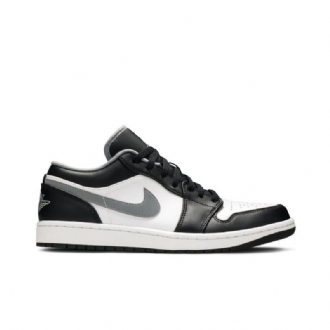 Air Jordan 1 Alacsony Fekete Fehér Szürke Férfi Cipő