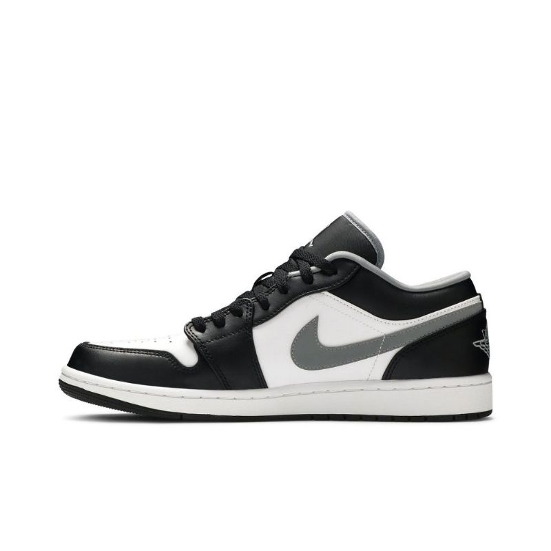 Air Jordan 1 Alacsony Fekete Fehér Szürke Férfi Cipő
