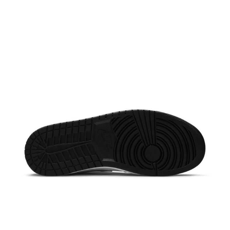 Air Jordan 1 Alacsony Fekete Fehér Szürke Férfi Cipő