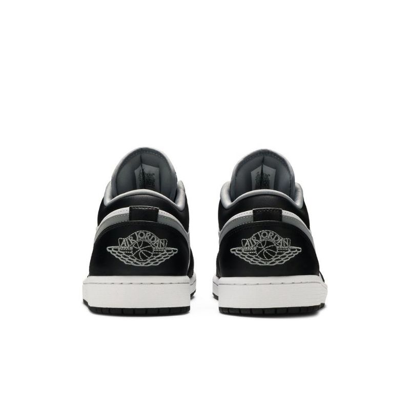 Air Jordan 1 Alacsony Fekete Fehér Szürke Férfi Cipő