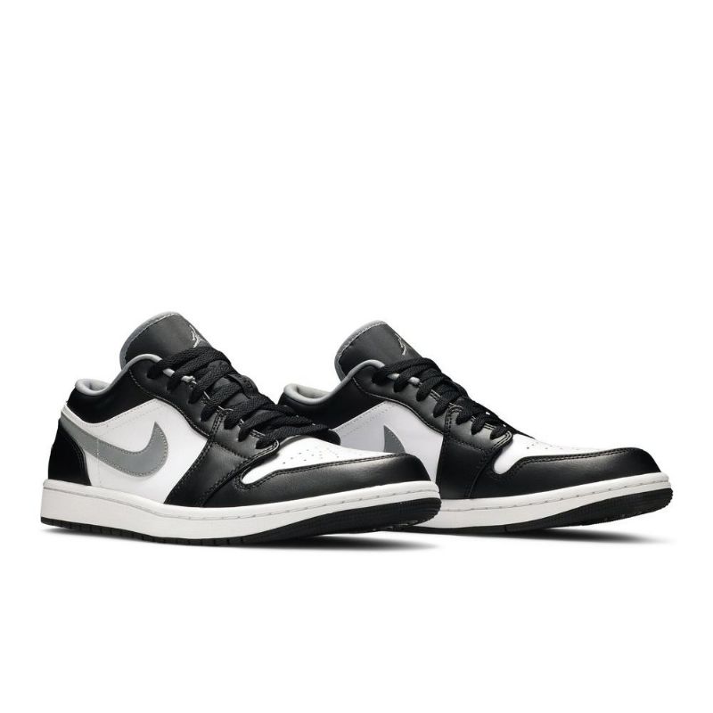 Air Jordan 1 Alacsony Fekete Fehér Szürke Férfi Cipő