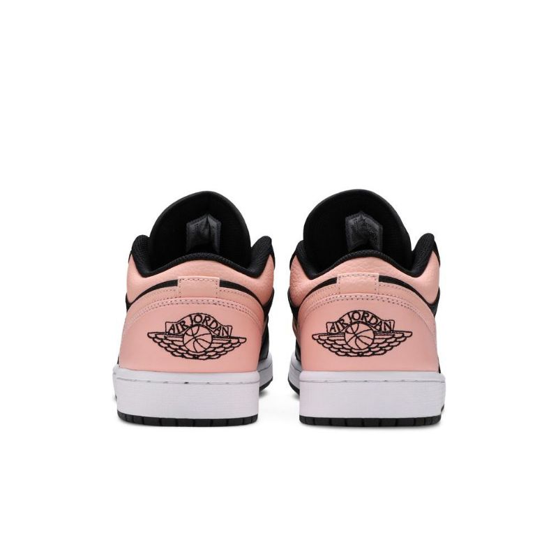 Air Jordan 1 Alacsony Fekete Rózsaszín Fehér Férfi Cipő