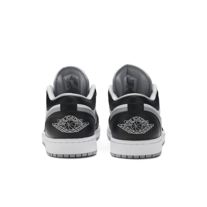 Air Jordan 1 Alacsony Fekete Szürke Fehér Férfi Cipő