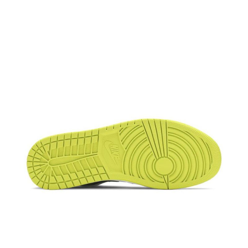 Air Jordan 1 Alacsony Fekete Zöld Fehér Férfi Cipő