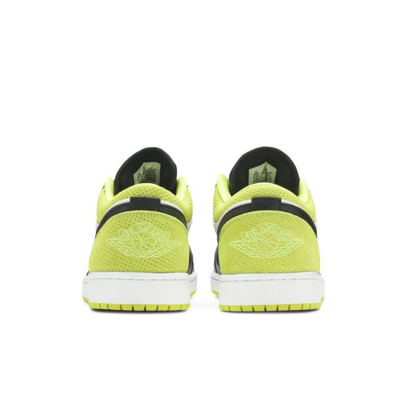 Air Jordan 1 Alacsony Fekete Zöld Fehér Férfi Cipő