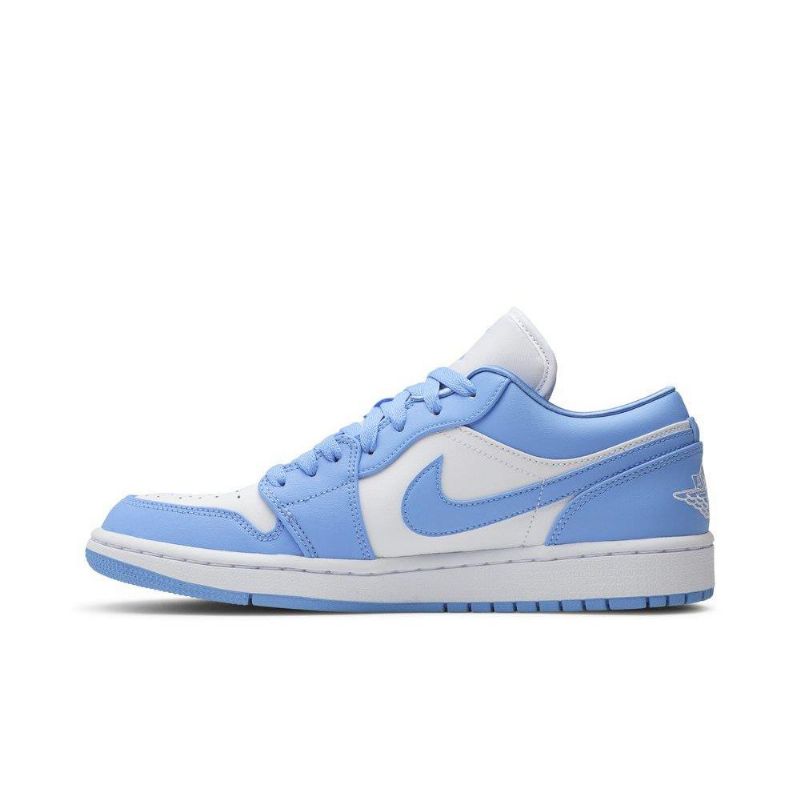 Air Jordan 1 Alacsony Kék Fehér Női Cipő