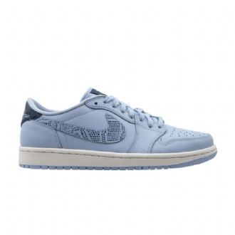 Air Jordan 1 Alacsony Kék Fehér Sötétkék Női Cipő