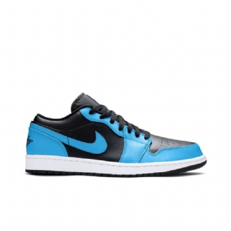 Air Jordan 1 Alacsony Kék Fekete Férfi Cipő