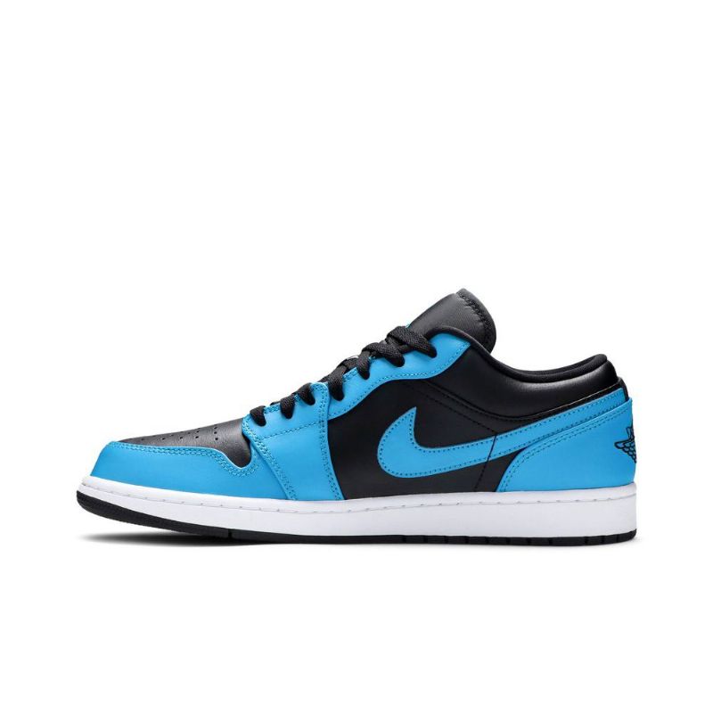 Air Jordan 1 Alacsony Kék Fekete Férfi Cipő