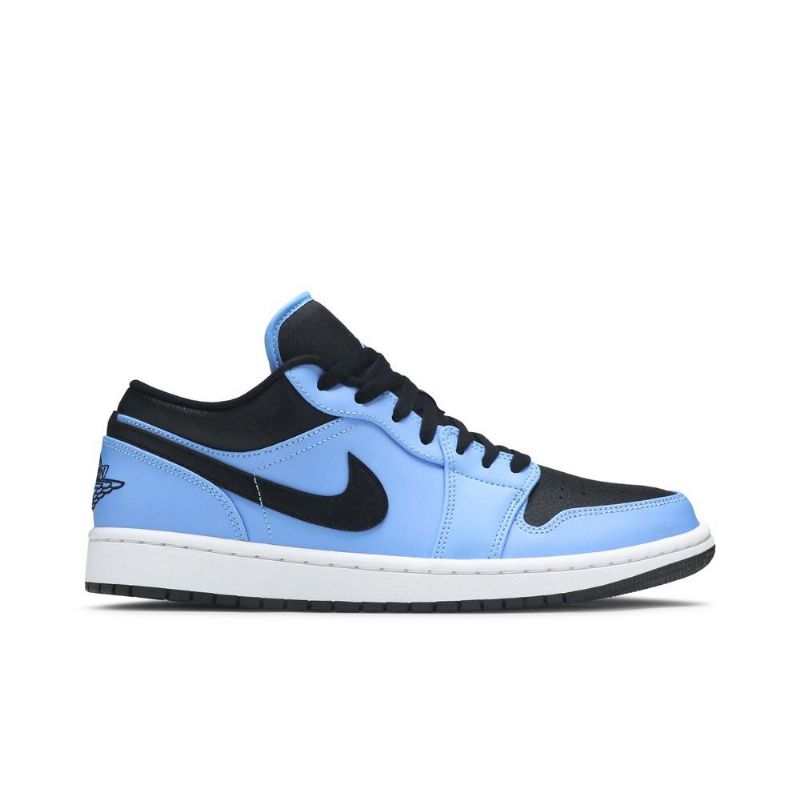 Air Jordan 1 Alacsony Kék Fekete Férfi Cipő