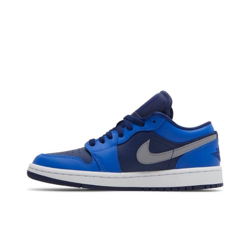 Air Jordan 1 Alacsony Kék Sötétszürke Női Cipő