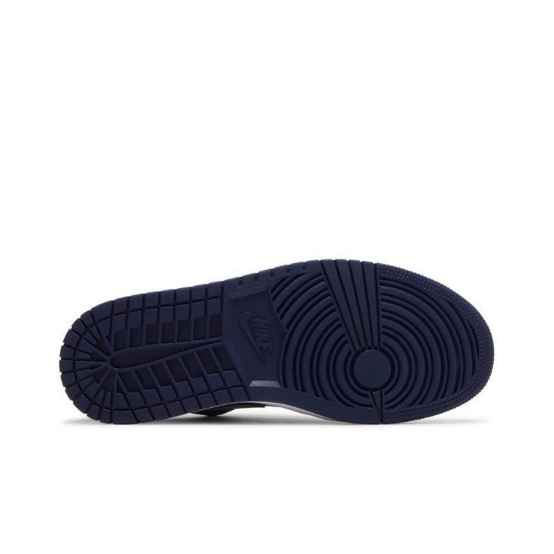Air Jordan 1 Alacsony Kék Sötétszürke Női Cipő