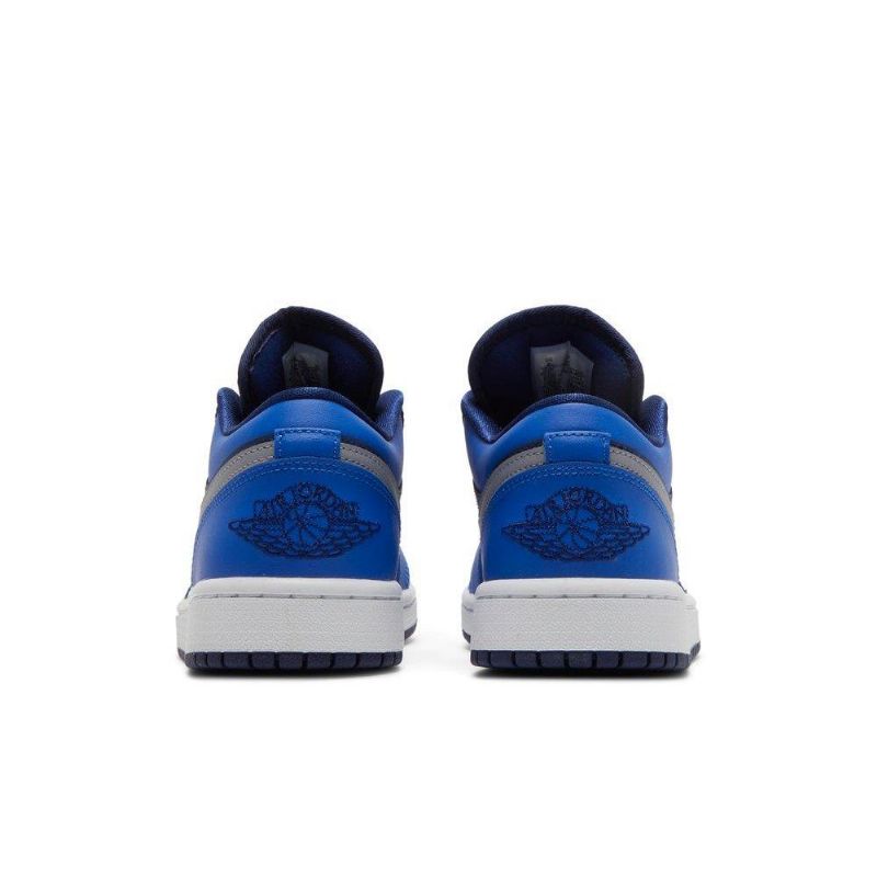 Air Jordan 1 Alacsony Kék Sötétszürke Női Cipő
