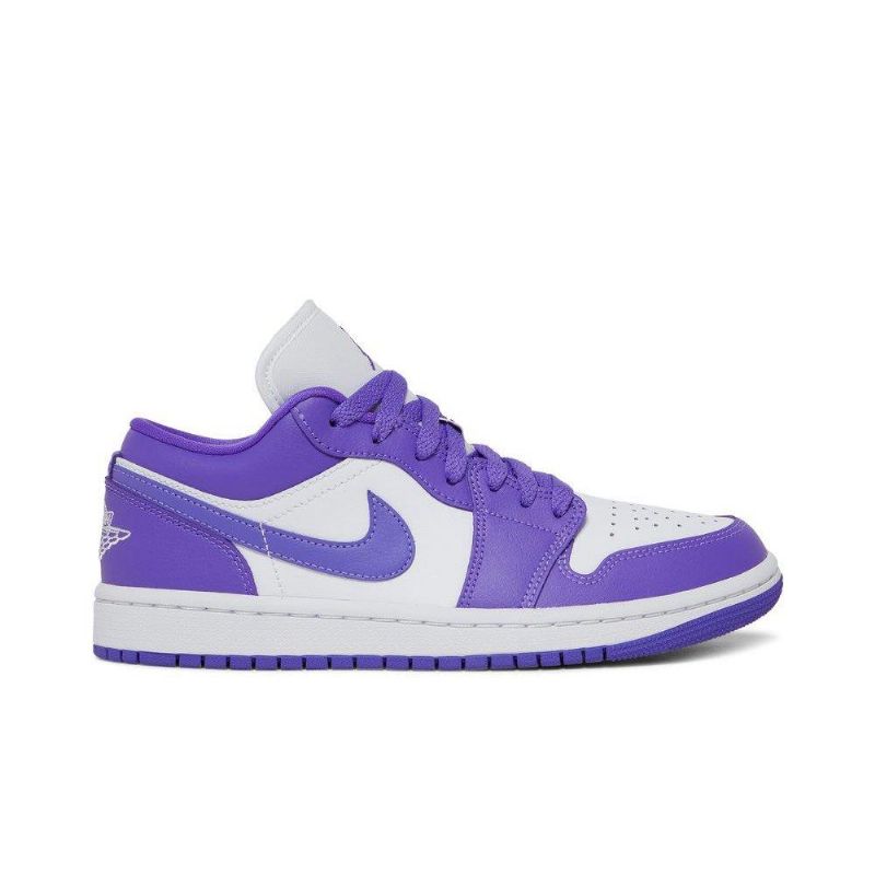 Air Jordan 1 Alacsony Lila Fehér Női Cipő