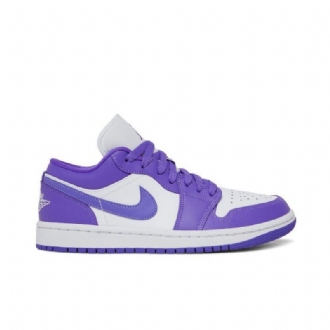 Air Jordan 1 Alacsony Lila Fehér Női Cipő