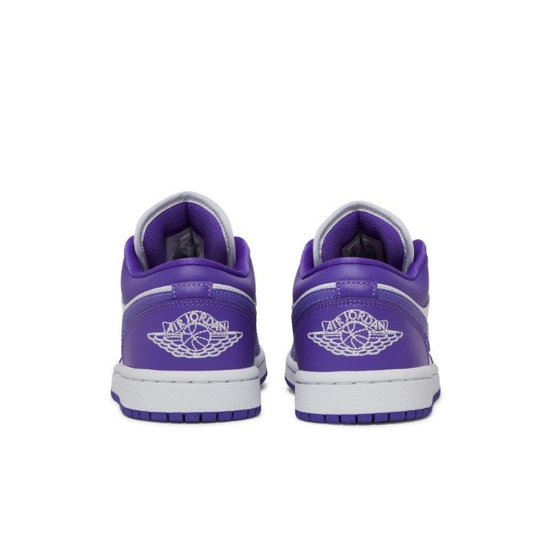 Air Jordan 1 Alacsony Lila Fehér Női Cipő
