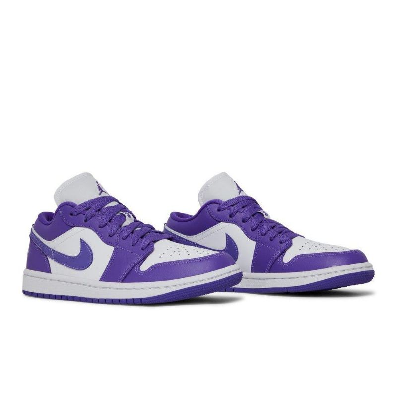 Air Jordan 1 Alacsony Lila Fehér Női Cipő