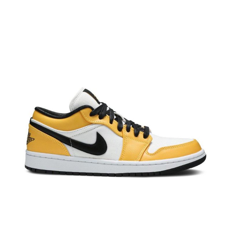Air Jordan 1 Alacsony Narancssárga Fehér Fekete Női Cipő